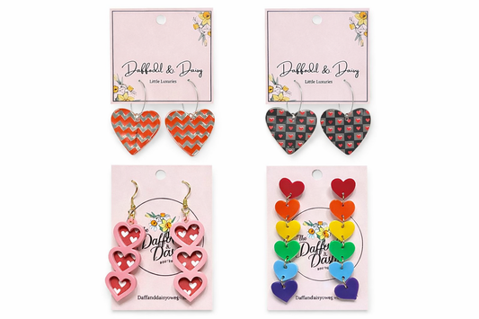 Valentine's Day Acrylic Earrings