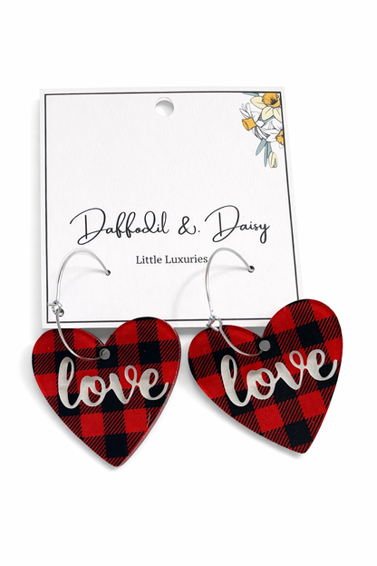 Valentine's Day Acrylic Earrings