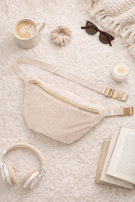 Sherpa Fanny Pack With Gold Hardware