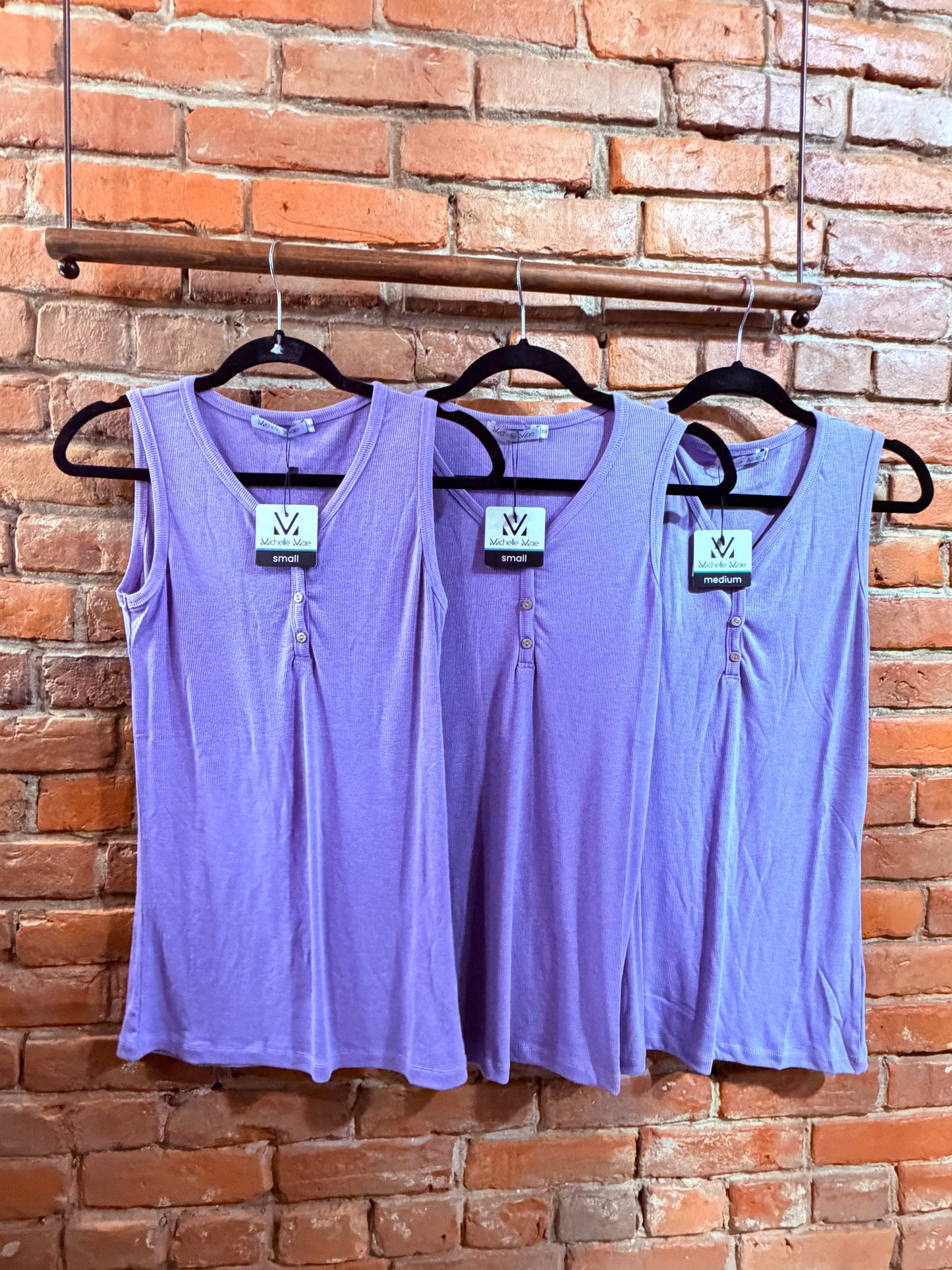 DEAL OF THE DAY - Ribbed Henley Tank
