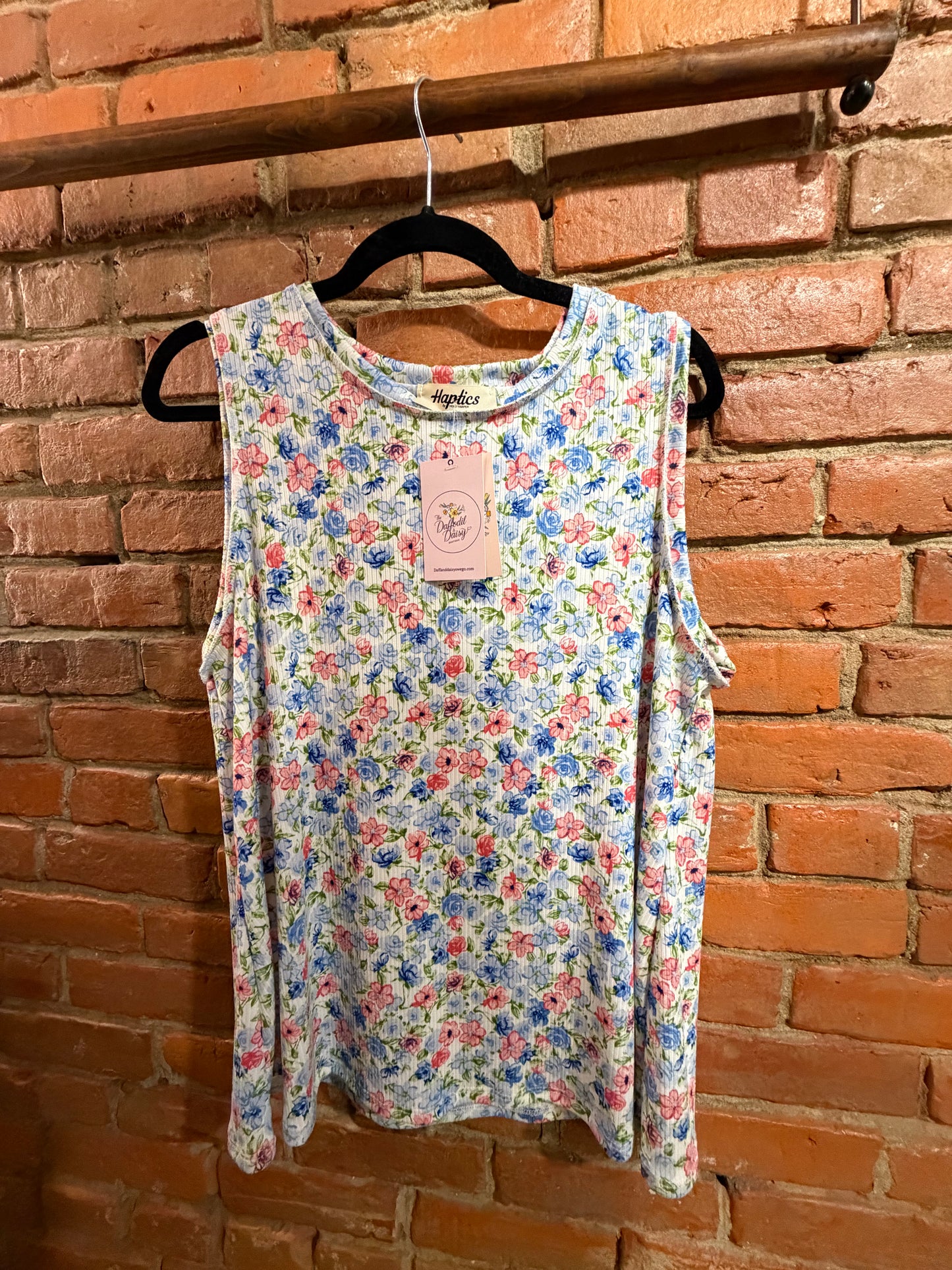 Favorite Ribbed Tank Top in Floral