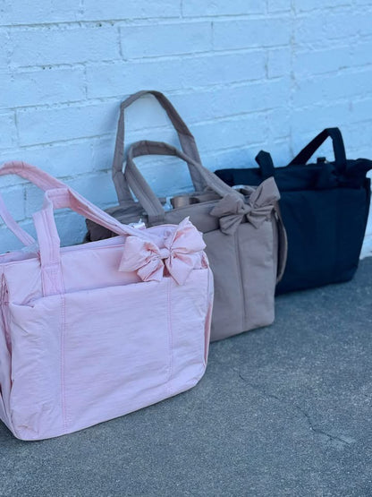 Bow tote Bag