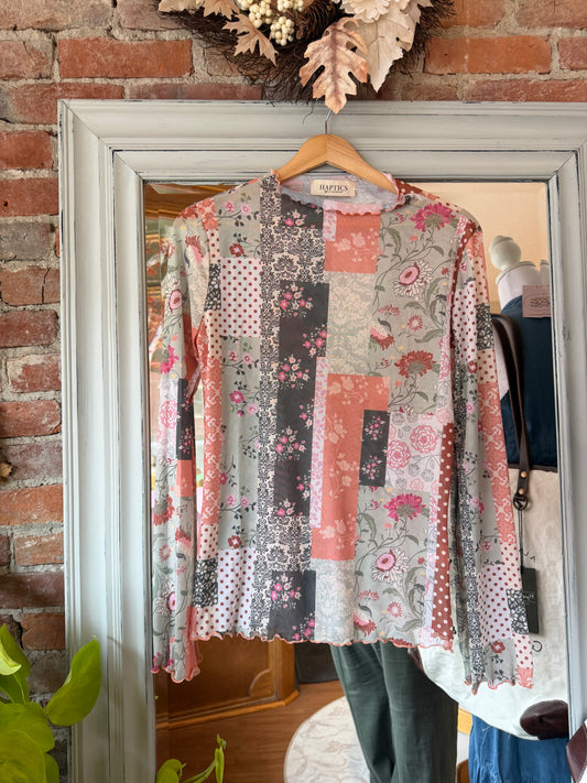 Patchwork mesh top