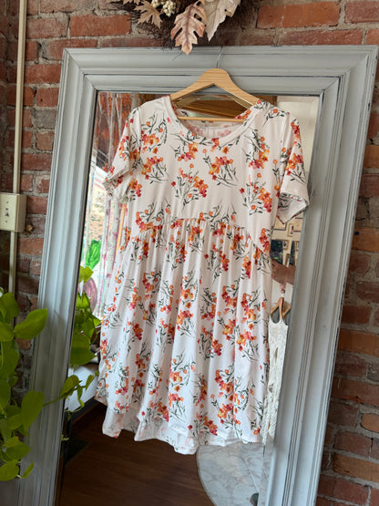 Harvest Bloom Babydoll Dress