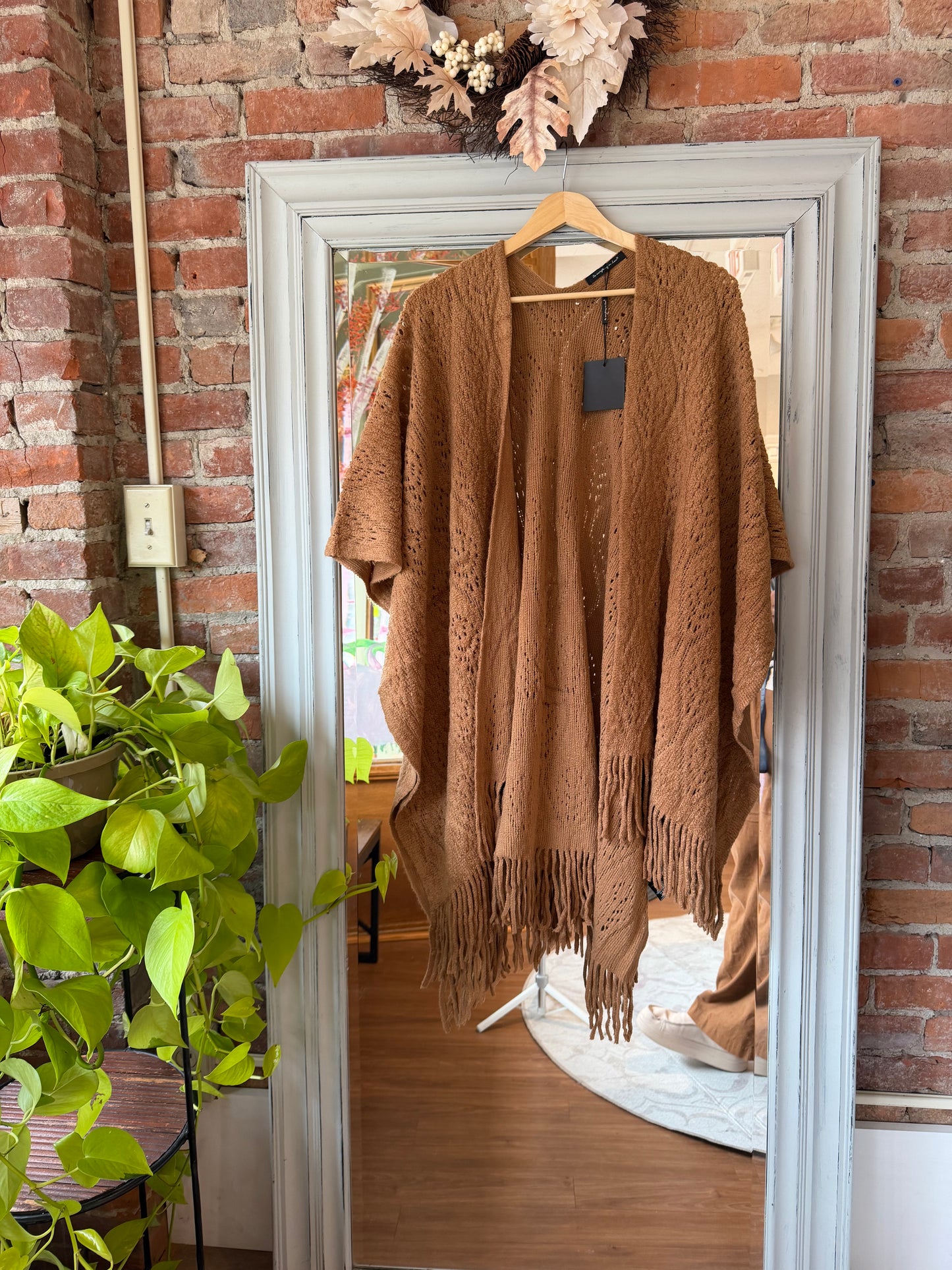 Maple Latte Fringe Kimono