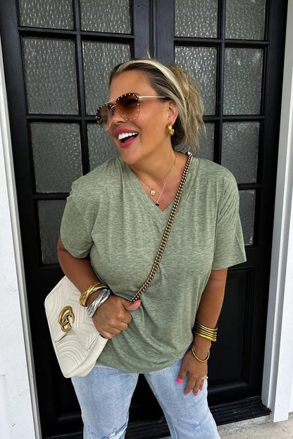 Sadie BF Tee in Green