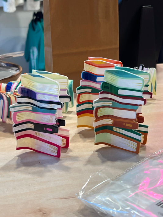 Book Stack Claw Clip