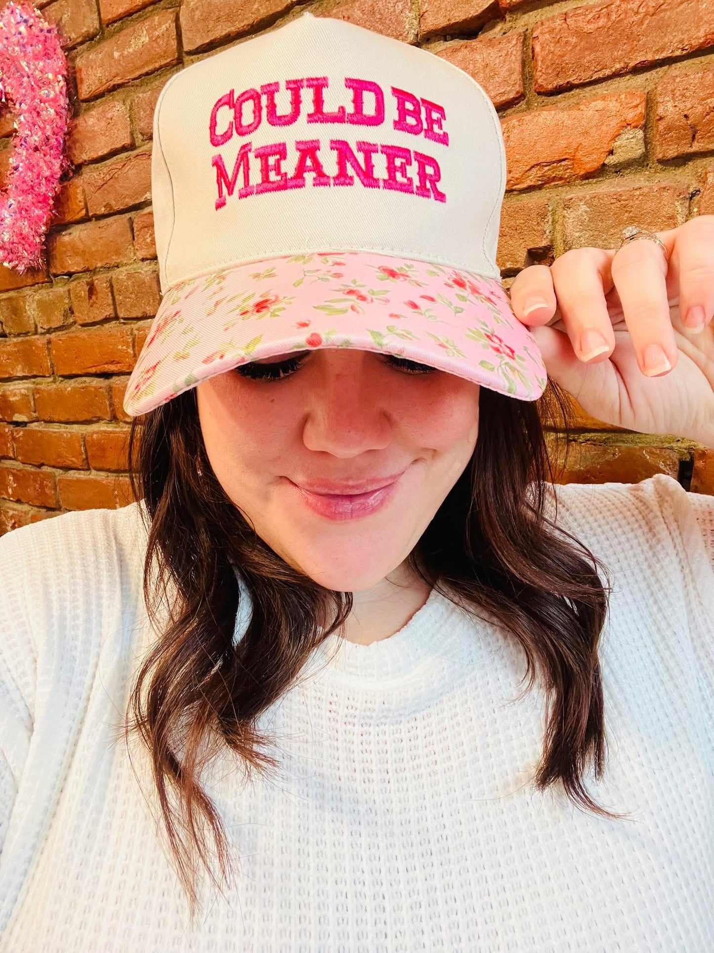 Could Be Meaner embroidered Hat