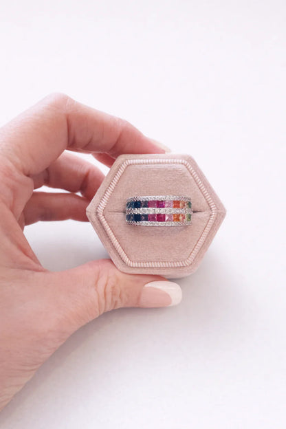 Rainbow Row Ring